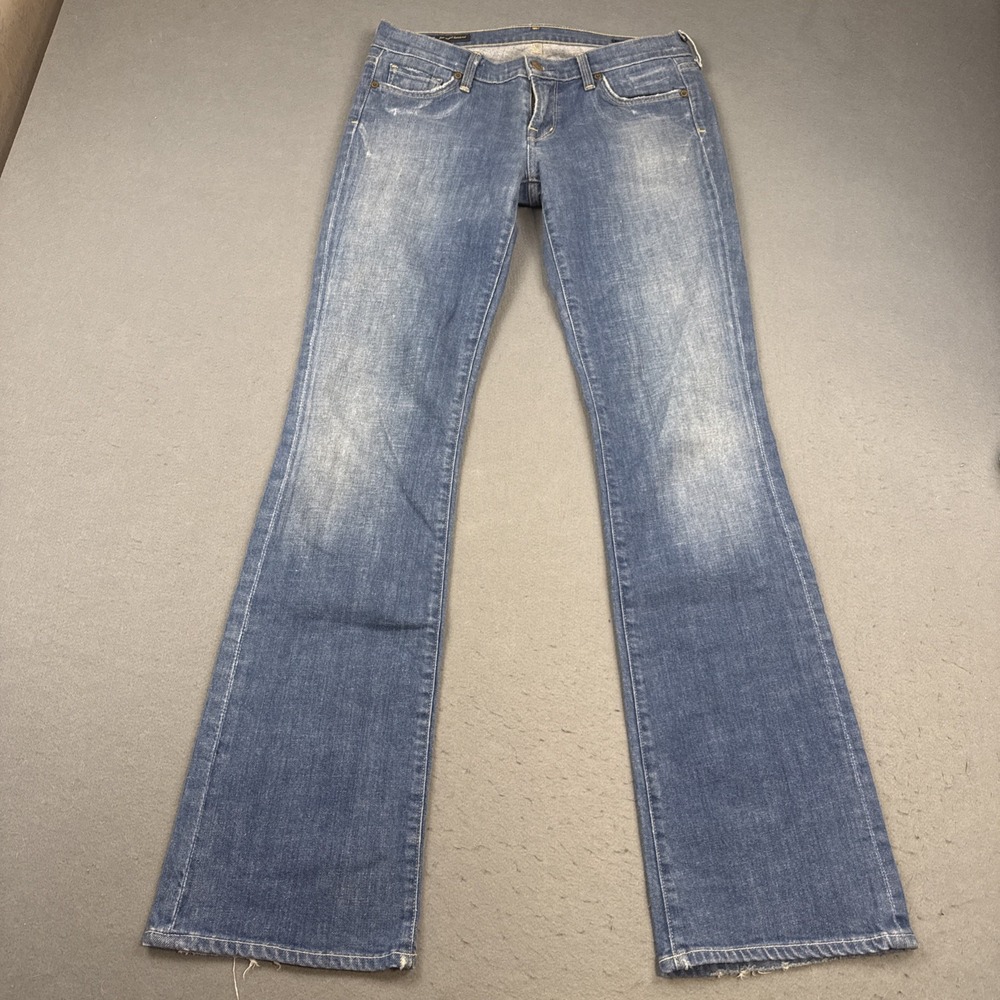 citizens of humanity women's 30 jeans bOOT lOW wAIST cOLLEGE #4  vtg y2K - Picture 3 of 12